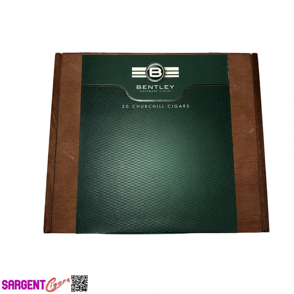 Bentley Churchill Empty Wooden Cigar Box 9x7.75x2